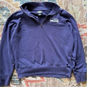 Vintage Seahawks Quarter zip NFL merch